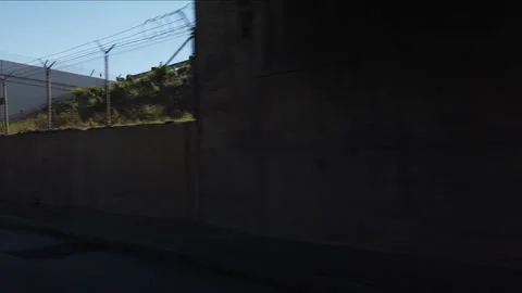 Entering into car a tunnel Stock Footage 132313183