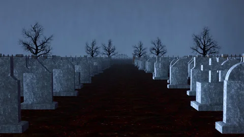 Entering The Cemetery Stock Footage 250901501