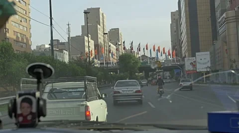 Entering to the city Teheran Stock Footage 54451394