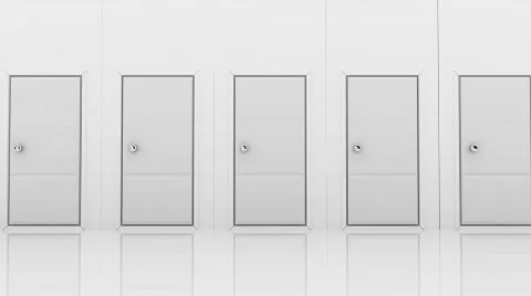 Entering into door Stock Footage