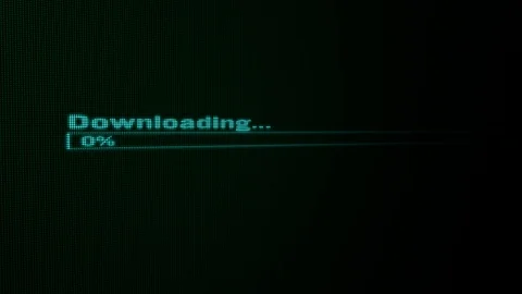 Entering Download Button &amp; Downloading Process Animation. Stock Footage 116261357