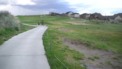 Entering golf course Stock Footage 274113685