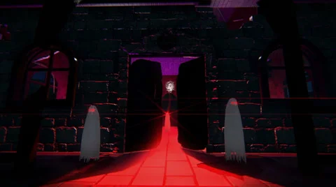 Entering a haunted house Stock Footage 24975318