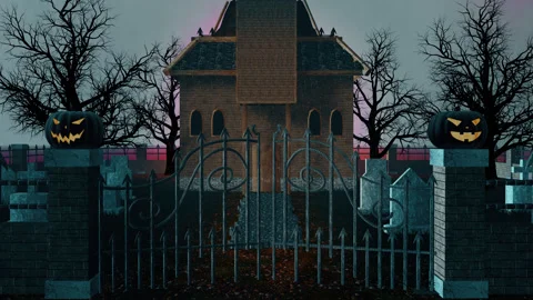 Entering In The Haunted House Stock Footage 250814427