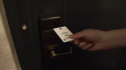 Entering Hotel Room Stock Footage 8679385