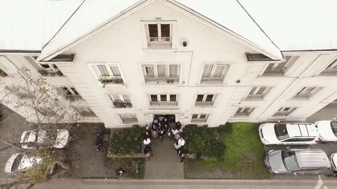 Entering house Stock Footage 77049151