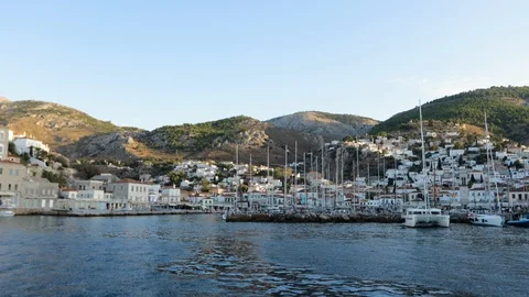 Entering Hydra 1 Stock Footage 122940292