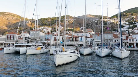 Entering Hydra 2 Stock Footage 122940276