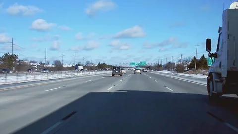 Entering into an interchange Stock Footage 72391813