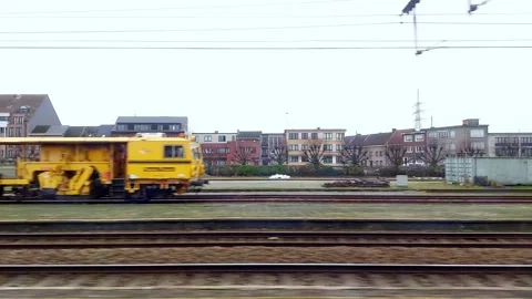 Entering Lier by train Stock Footage 169066513