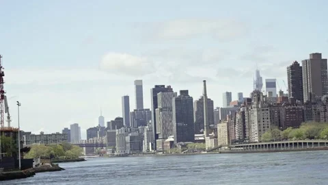 Entering Manhattan by sea Stock Footage 239009022
