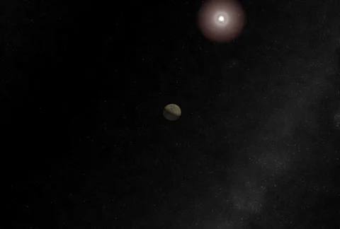 Entering Moon Orbit  - NTSC Stockbeeldmateriaal 113530