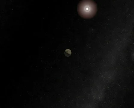 Entering Moon Orbit  - PAL Stockbeeldmateriaal 113528