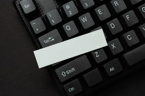 Entering New Programming Codes, Typing Emotional Short Stories, Creating Foto stock
