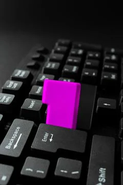 Entering New Programming Codes, Typing Emotional Short Stories Stock-Fotos