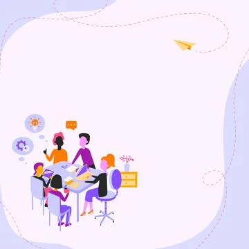 Entering Office Worksheet Data Listing Registered Online Members Learning New Stock Illustration