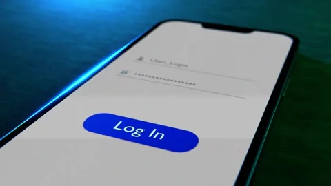 Entering password on computer.  8 digit parole. Internet security concept. Stock Footage 247911300
