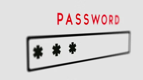 Entering password graphic computer Stock Footage 59529097