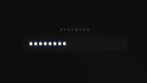 Entering password for secure digital system access. Stock Footage 333233497