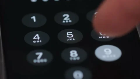 Entering a password on a smartphone. Video macro shooting. Stock Footage 229955508