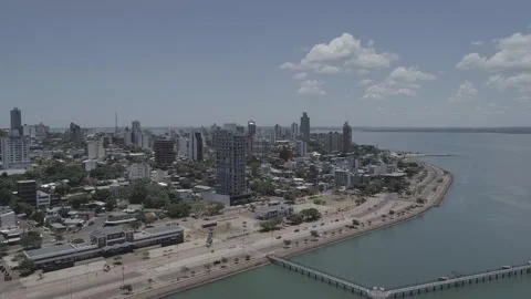 Entering to Posadas Misiones with drone. 動画素材 264401138
