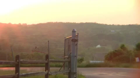 Entering a quarry Stock Footage 10565784
