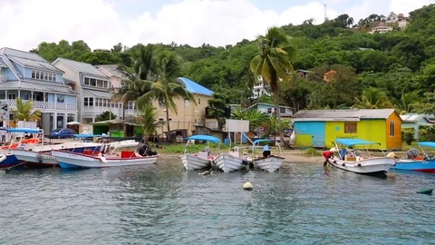 Entering Resort Bay Video stock 94084102