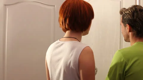 Entering the room Stock Footage 24513845