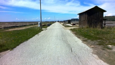 Entering the saltern Video stock 93491836