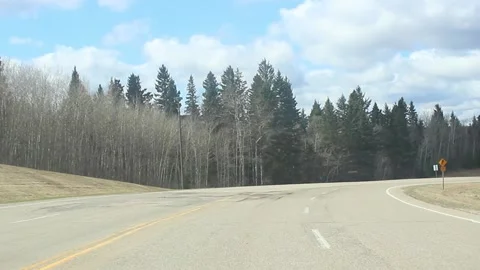 Entering a small town from the highway Stock Footage 146618911