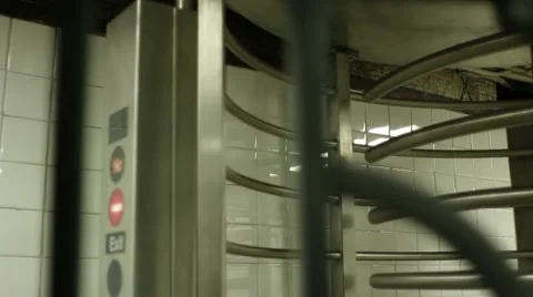 Entering subway Stock Footage 22636792