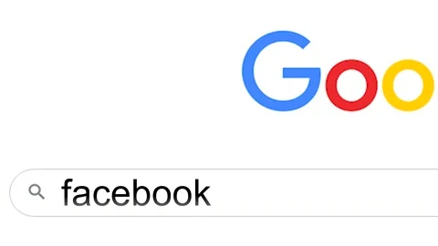 Entering the third most popular search query into the search bar - Facebook Stock Footage 237267068