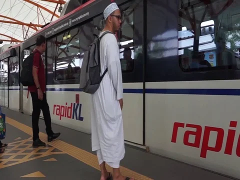 Entering train Stock Footage 126475712