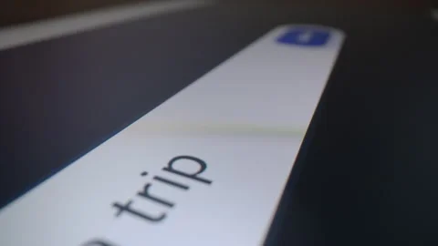 Entering a trip planning request into an artificial intelligence chatbot Stock Footage 343480706