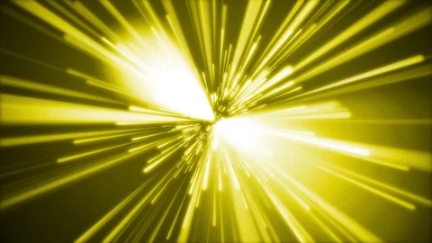 Entering yellow spacewarp Stock Footage 75848834