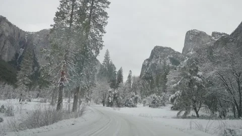 Entering Yosemite Valley Stock-Footage 263850802