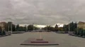 Enternal flame on the Victory square in Minsk. Zoom out, time-lapse shot HD Footage
