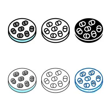 Enterococcus infection types color icon vector Stock Illustration
