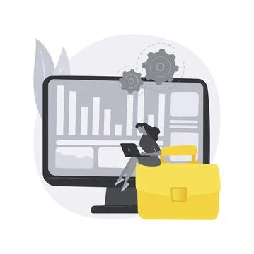 Enterprise accounting abstract concept vector illustration. Stock Illustration