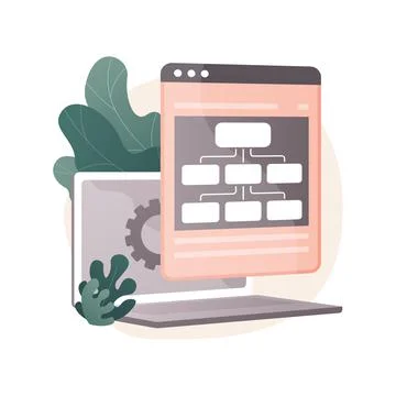 Enterprise architecture abstract concept vector illustration. Stock Illustration