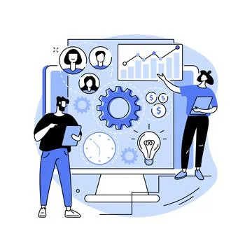 Enterprise architecture abstract concept vector illustration. Stock Illustration