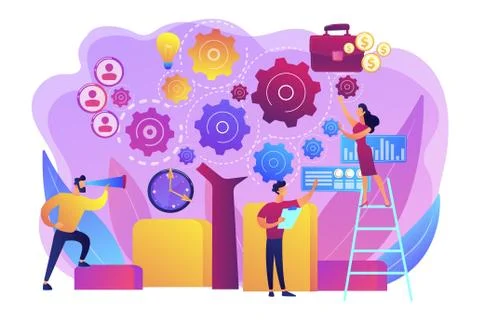 Enterprise architecture concept vector illustration Stock Illustration