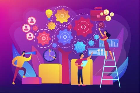 Enterprise architecture concept vector illustration Illustrazione stock