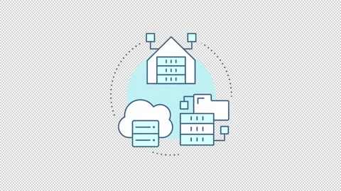 Enterprise data management strategy animated mobile app onboarding Video stock 346719719