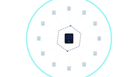 Enterprise Edge Computing Cdn Cache Invalidation and Origin Shield Architec.. Stock Footage 347627298