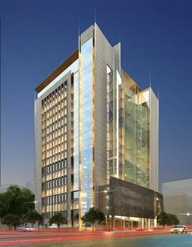 Enterprise Elegance Modern Interior Design for Commercial Buildings イラスト素材