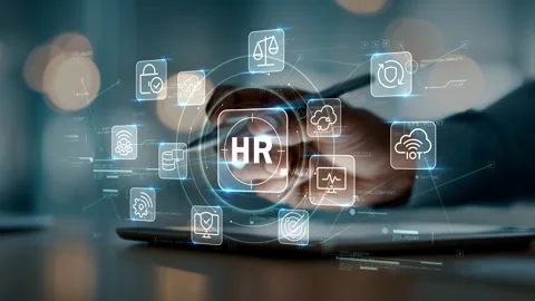 Enterprise HR Technology and Digital Workforce Management Solutions Stock Footage 337220548