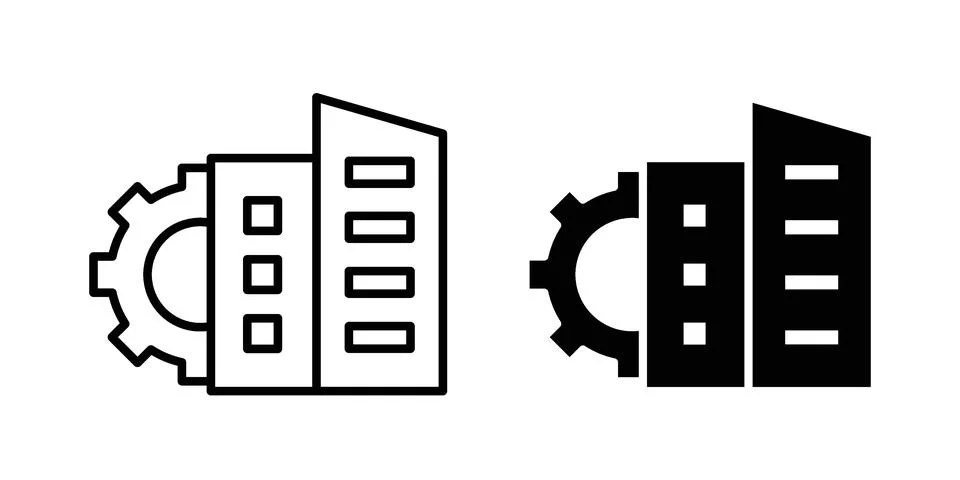 Enterprise icon design. Simple Vector illustrations.. Stock Illustration