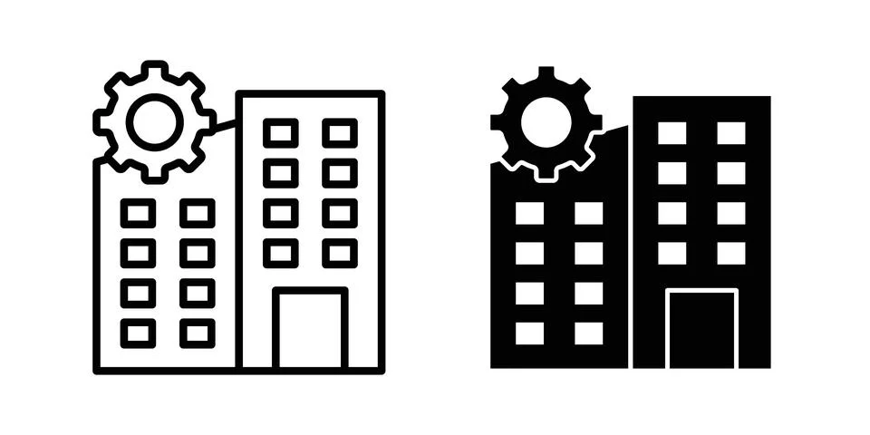 Enterprise icon set. Vector EPS 10 Stock Illustration