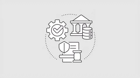 Enterprise information management framework animated line concept icon set Stock Footage 346720289